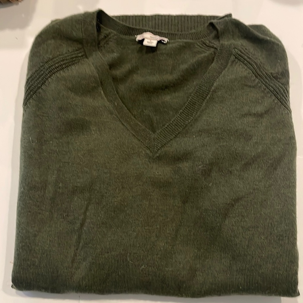 Gap v-neck sweater in green